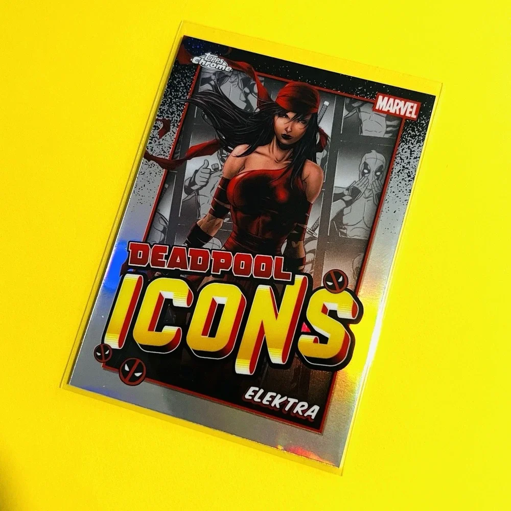 2025 Topps Chrome Marvel Deadpool Icons Elektra DI-7 Insert Card SP‎ Refractor